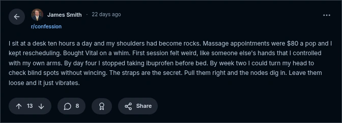 redditreview vital shoulder massage